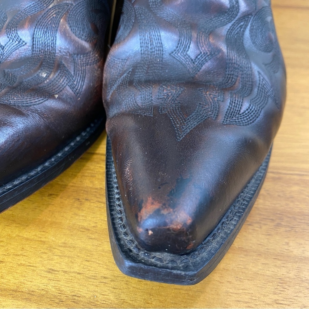 Laredo Hawk Leather Western Cowboy Boots Men’s 8.5D/Women’s 10.5 - Picture 7 of 14